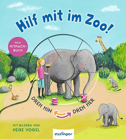 Buchcover "Hilf mit im Zoo!", Esllinger 