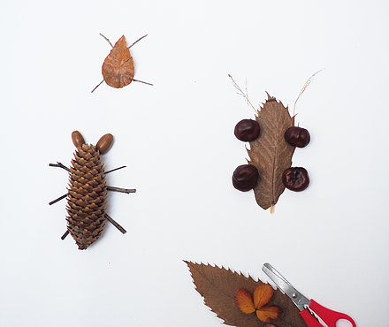 Aktionsidee "Insekten aus Naturmaterialien"