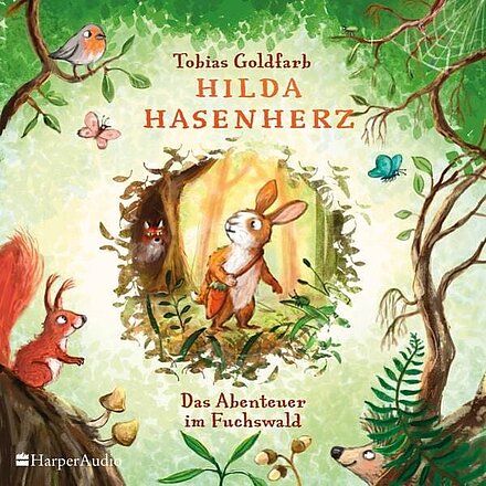 Buchcover: "Hilda Hasenherz - Das Abenteuer im Fuchswald", HarperAudio 