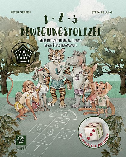Buchcover "1-2-3- Bewegungspolizei", Gute Laune Verlag 