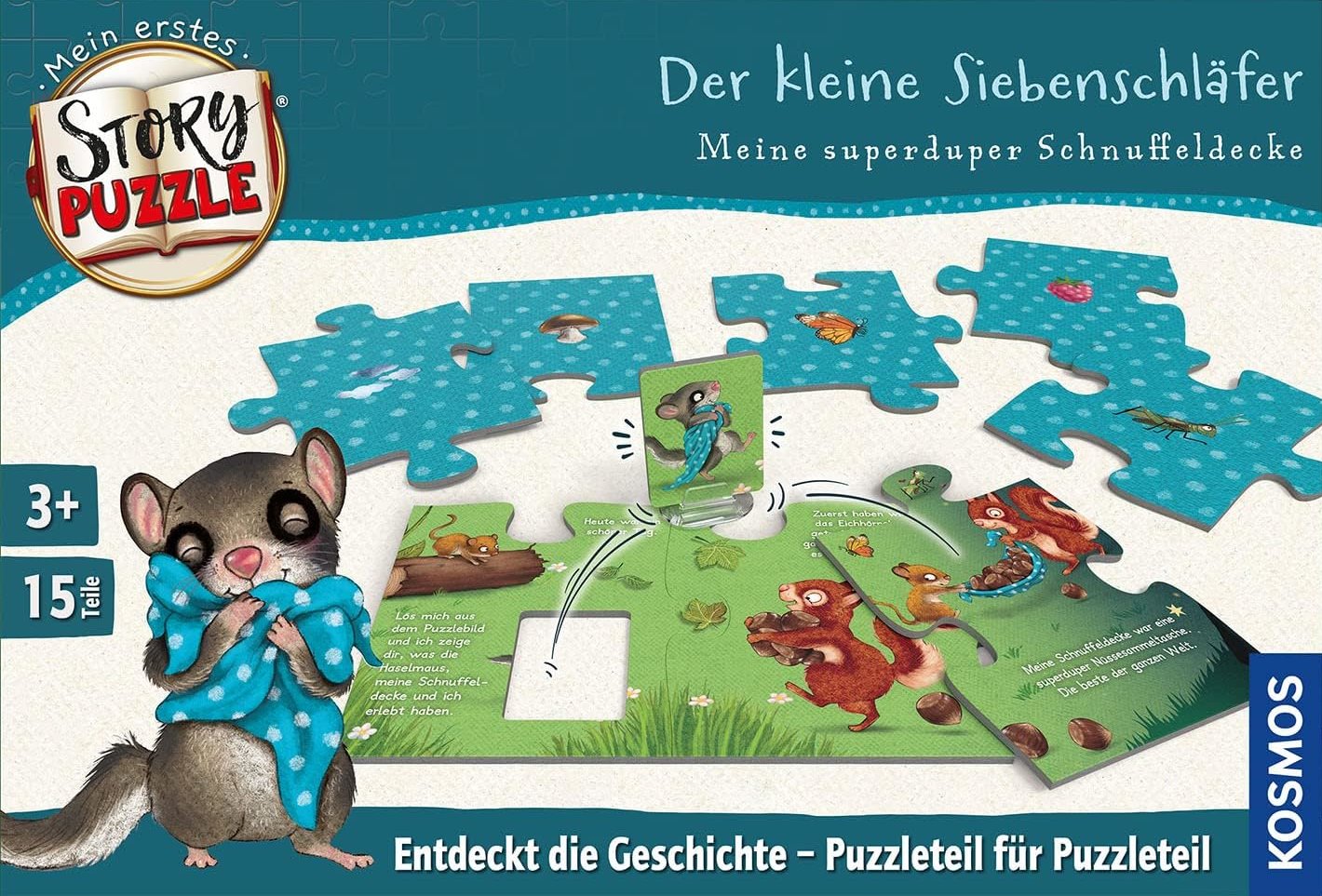 Cover, Mein erstes Story-Puzzle; Der kleine Siebenschläfer; Kosmos