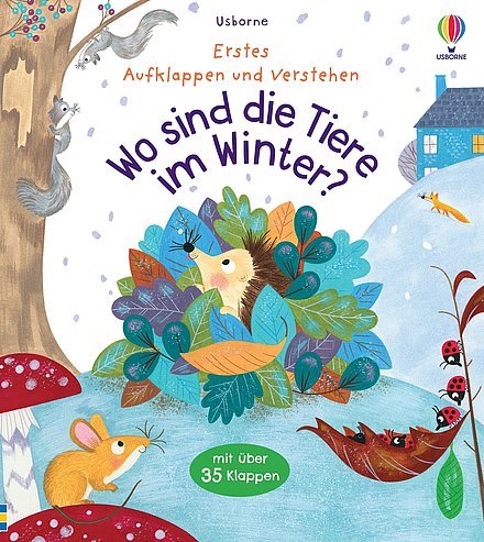 Buchcover "Erstes Aufklappen und Verstehen: Wo sind die Tiere im Winter?", Usborne