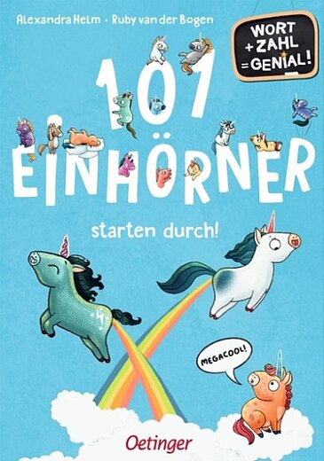 Buchcover "101 Einhörner starten durch!", Oetinger
