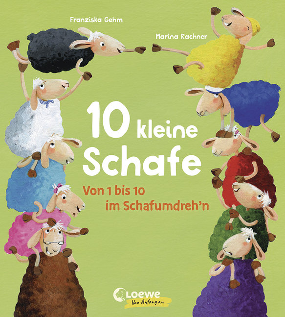 Buchcover "10 kleine Schafe", Loewe (Reihe: Von Anfang an)