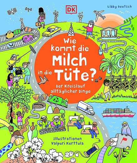 Buchcover "Wie kommt die Milch in die Tüte?"