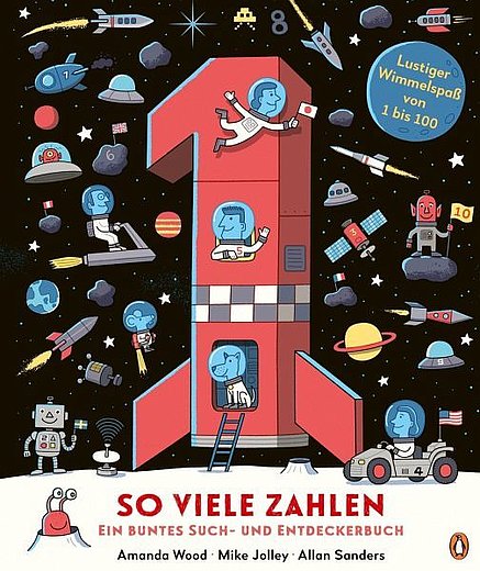 Buchcover "So viele Zahlen - Ein buntes Such- und Entdeckerbuch", Penguin Junior 