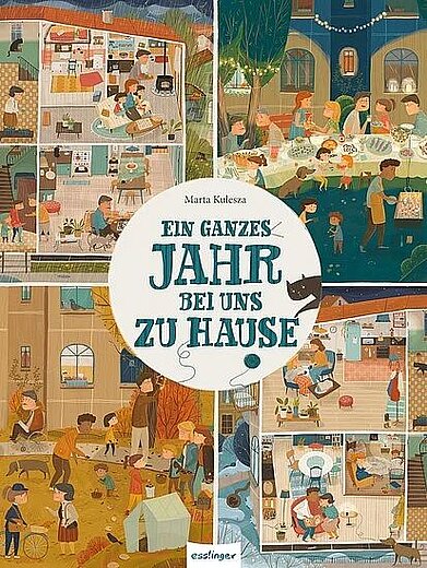 Buchcover "Ein ganzes Jahr bei uns zu Hause", Esslinger