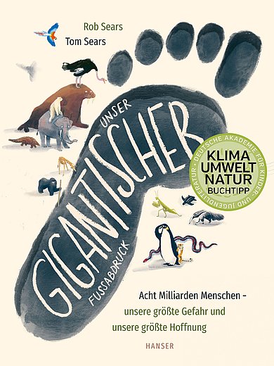 Buchcover "Unser gigantischer Fußabdruck", Hanser