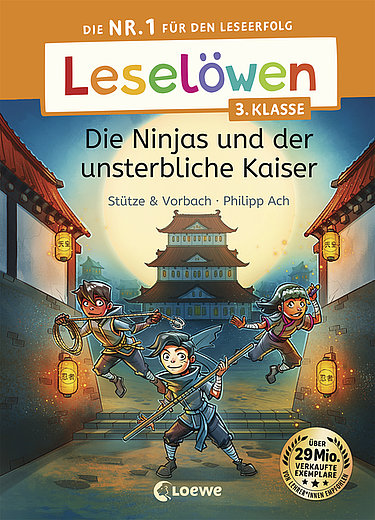 Buchcover "Die Ninjas und der unsterbliche Kaiser", Loewe 