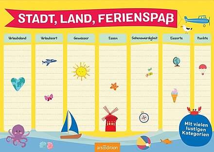 Buchcover "Stadt, Land, Ferienspaß", arsEdition 