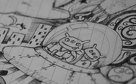 Aktionsidee "Armer kleiner Alien". Stiftung Lesen