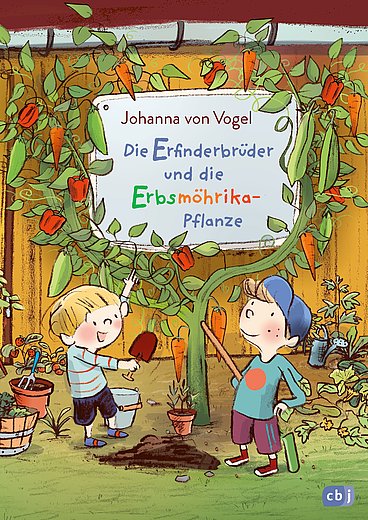 Buchcover "Die Erfinderbrüder und die Erbsmöhrika-Pflanze"