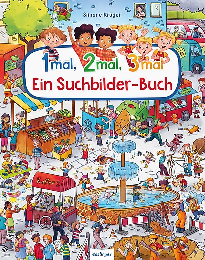 Buchcover "1mal, 2mal, 3mal - Ein Suchbilderbuch", Esslinger 