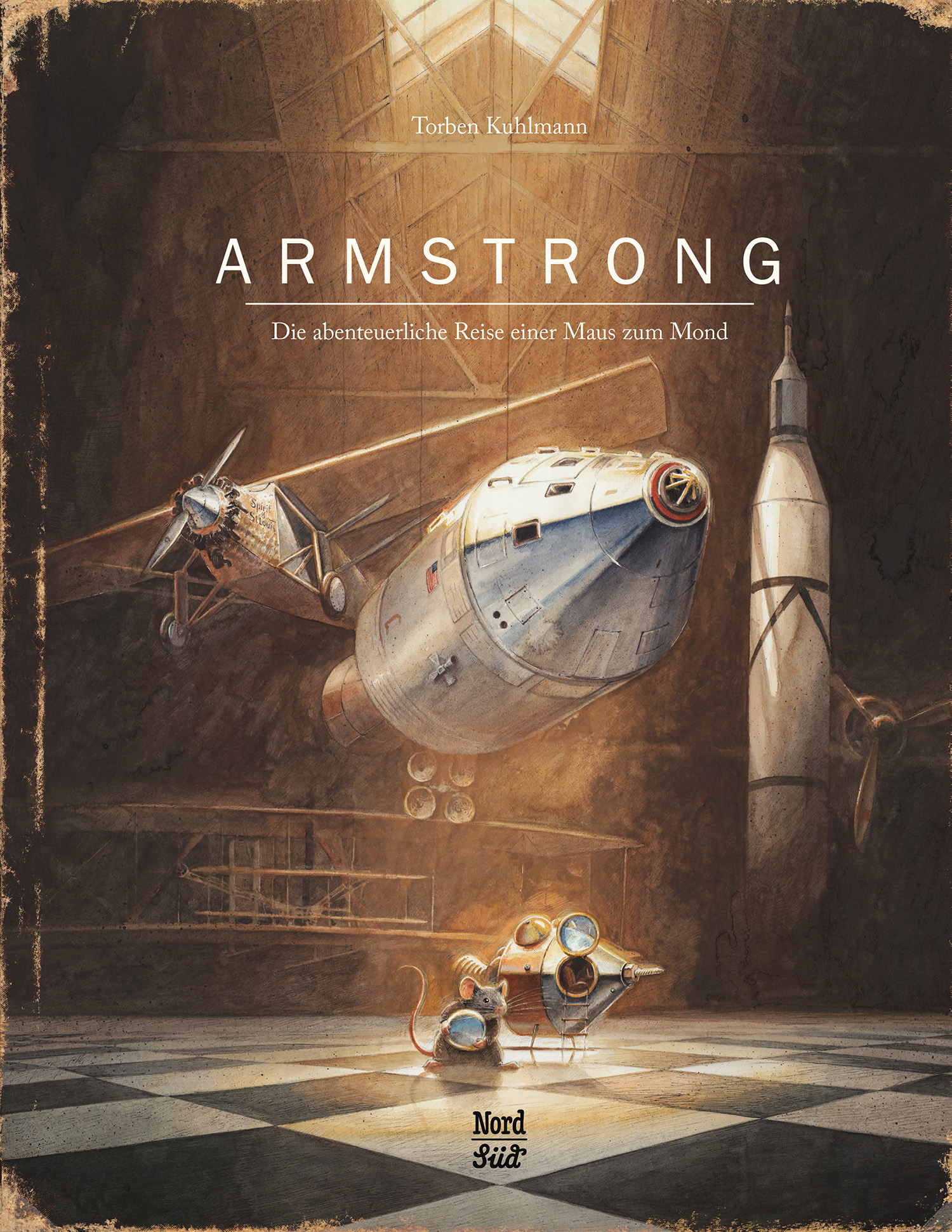 Buchcover "Armstrong - Die abenteuerliche Reise einer Maus zum Mond"